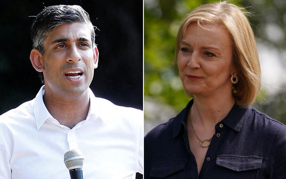 Rishi Sunak Liz Truss - Peter Nicholls/Reuters and Joe Giddens/PA