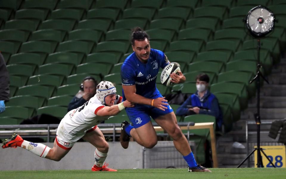 James Lowe knows his way to the try line - as he proved in the Pro14 final win against Ulster - James Lowe is Leinster's exuberant wing, 'worthy of an All Black jersey', with the ability to terrorise Saracens - PA