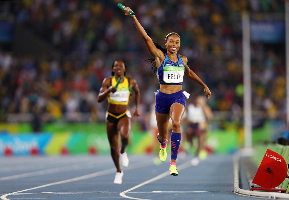 Felix won relay Gold in Rio but is chasing individual Gold in Tokyo<span class="copyright">Ian Walton—Getty Images</span>