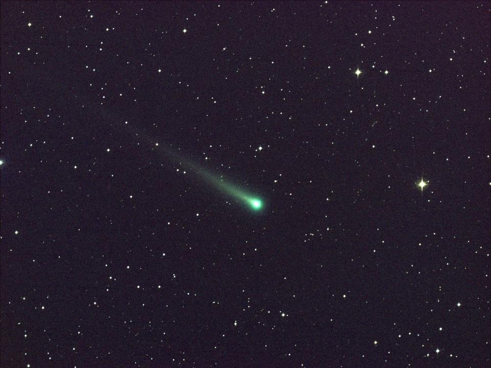 green comet in space