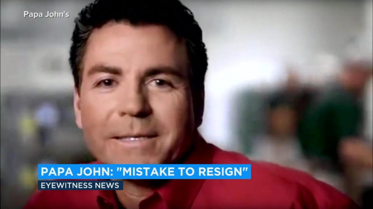 Papa John S Founder John Schnatter Calls Resignation A Mistake