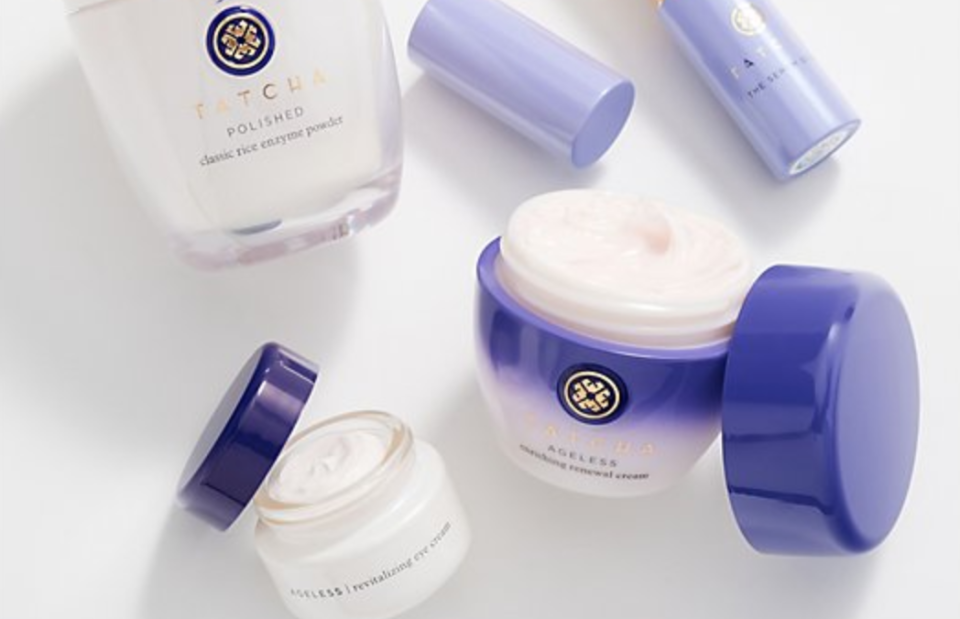 This four-piece kit comes with eye cream, moisturizer, balm and exfoliant. (Photo: QVC)