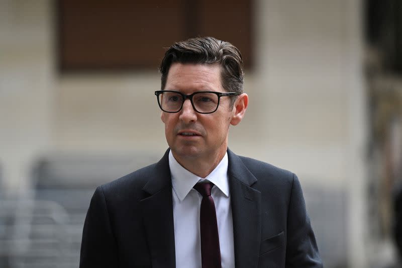 Former Glencore employee Hopkirk leaves Westminster Magistrates' Court in London