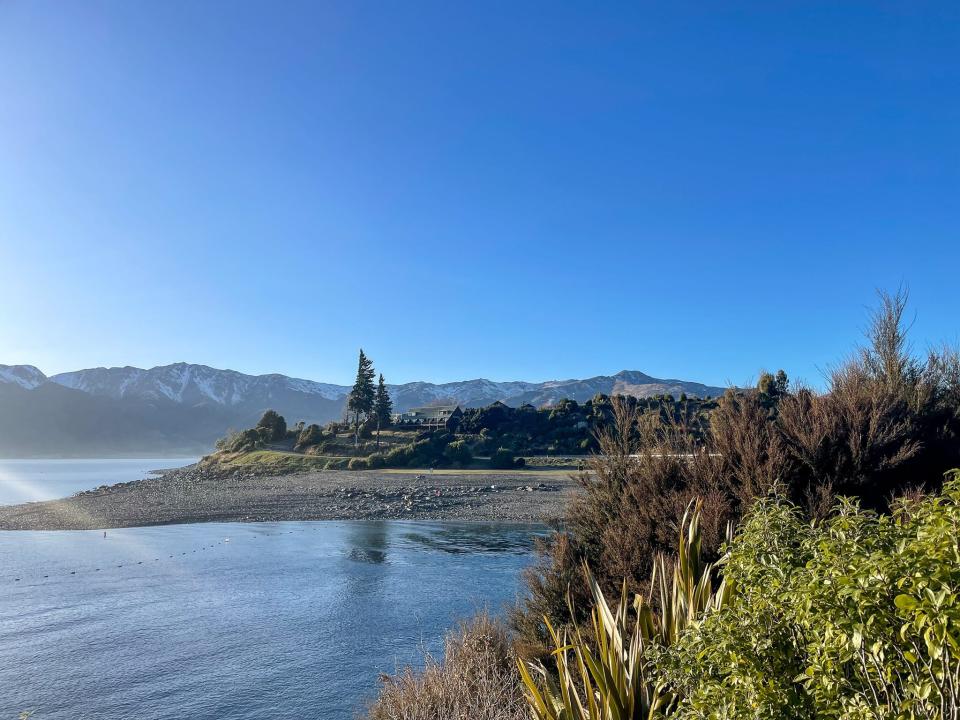 A view of a lake near Cross Hill Lodge and Domes.