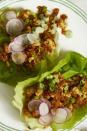 <p>These lean dinner cups are nice and crunchy thanks to radishes and lettuce. Drizzle some cilantro sauce on top for that extra touch. </p><p><a href="https://www.womansday.com/food-recipes/food-drinks/a19123922/thai-turkey-lettuce-cups-recipe/" rel="nofollow noopener" target="_blank" data-ylk="slk:Get the Thai Turkey Lettuce Cups recipe.;elm:context_link;itc:0;sec:content-canvas" class="link "><em>Get the Thai Turkey Lettuce Cups recipe.</em></a> </p>