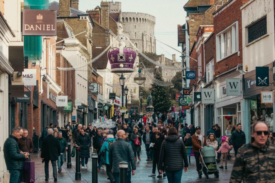 Windsor, UK, at Christmastime in 2021.