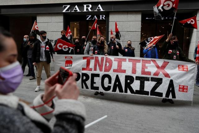 Los trabajadores de Zara en España protestarán frente a las tiendas tras  registrar resultados récord