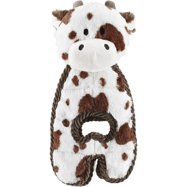 Outward Hound Cuddle Tugs Cow Plush: $10, Great for Chewy Dogs