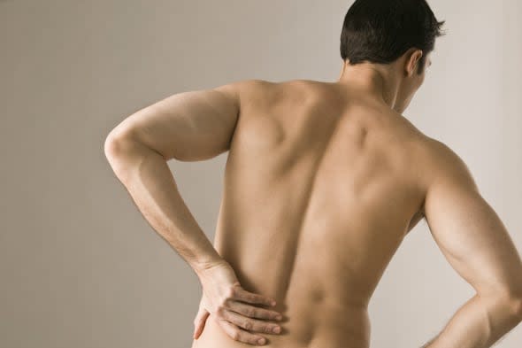 man with back pain