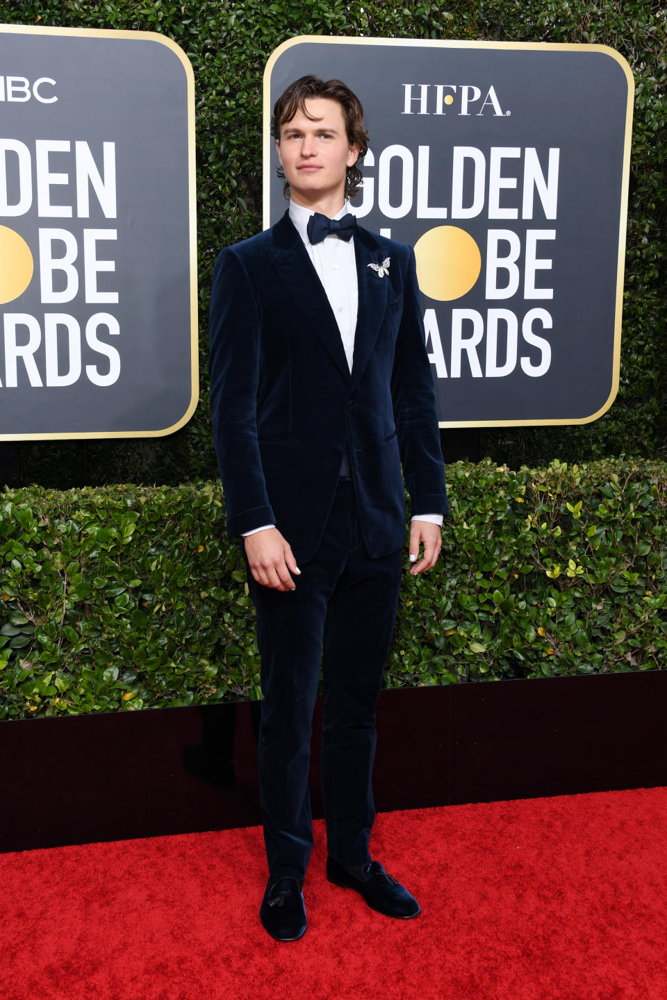 BEVERLY HILLS, CALIFORNIA - JANUARY 05: Ansel Elgort attends the 77th Annual Golden Globe Awards at The Beverly Hilton Hotel on January 05, 2020 in Beverly Hills, California. (Photo by Jon Kopaloff/Getty Images)