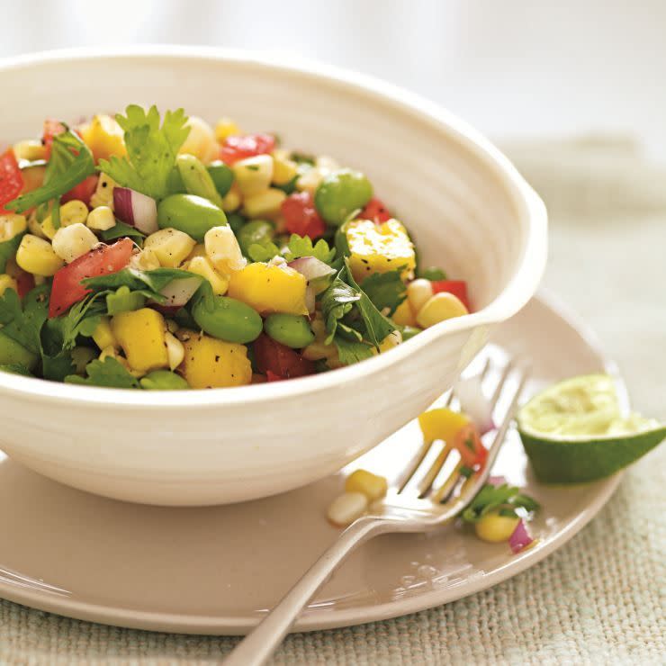 26) Corn, Mango, and Edamame Salad