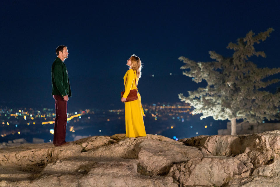 Charlie and her “Action Man” take in the view over Athens (Picture: BBC)