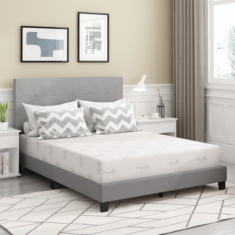 Alwyn Home 10" Medium Gel Memory Foam Mattress (Photo: Wayfair)