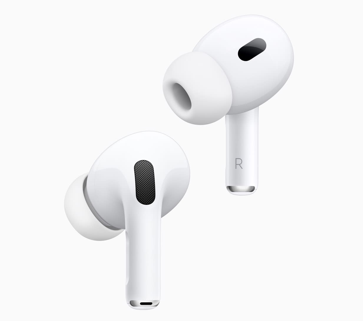 Apple's AirPods Pro get new touch controls and improved audio. (Image: Apple)