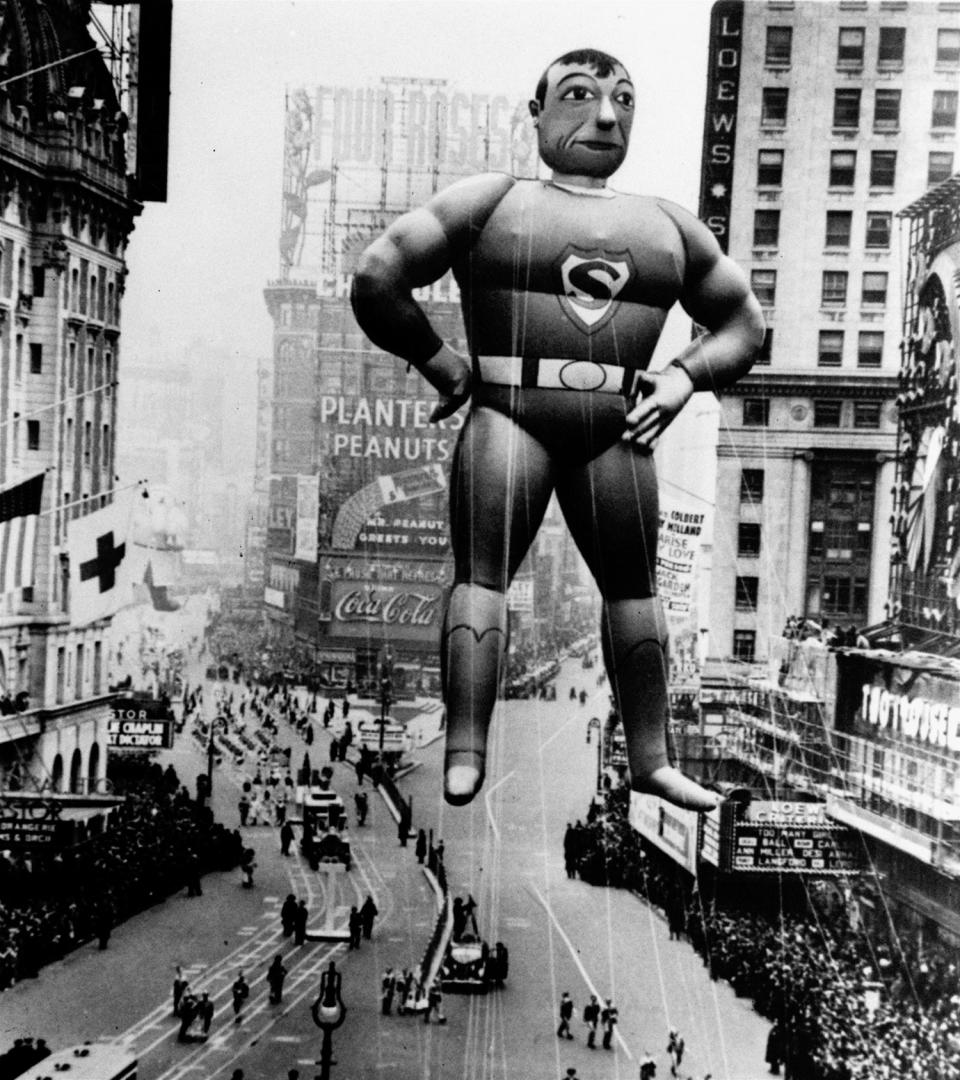 Past and present: balloons of Macy’s Thanksgiving Day Parade