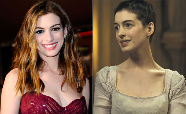 Anne Hathaway as Fantine in “Les Misérables”