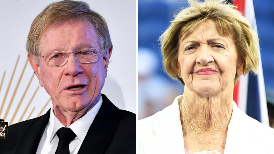 Kerry O'Brien has declined his Order of Australia honour in protest over Margaret Court's promotion in the ranks. Pictures: AAP/Getty Images