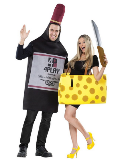 Wine and Cheese Halloween Couples Costume