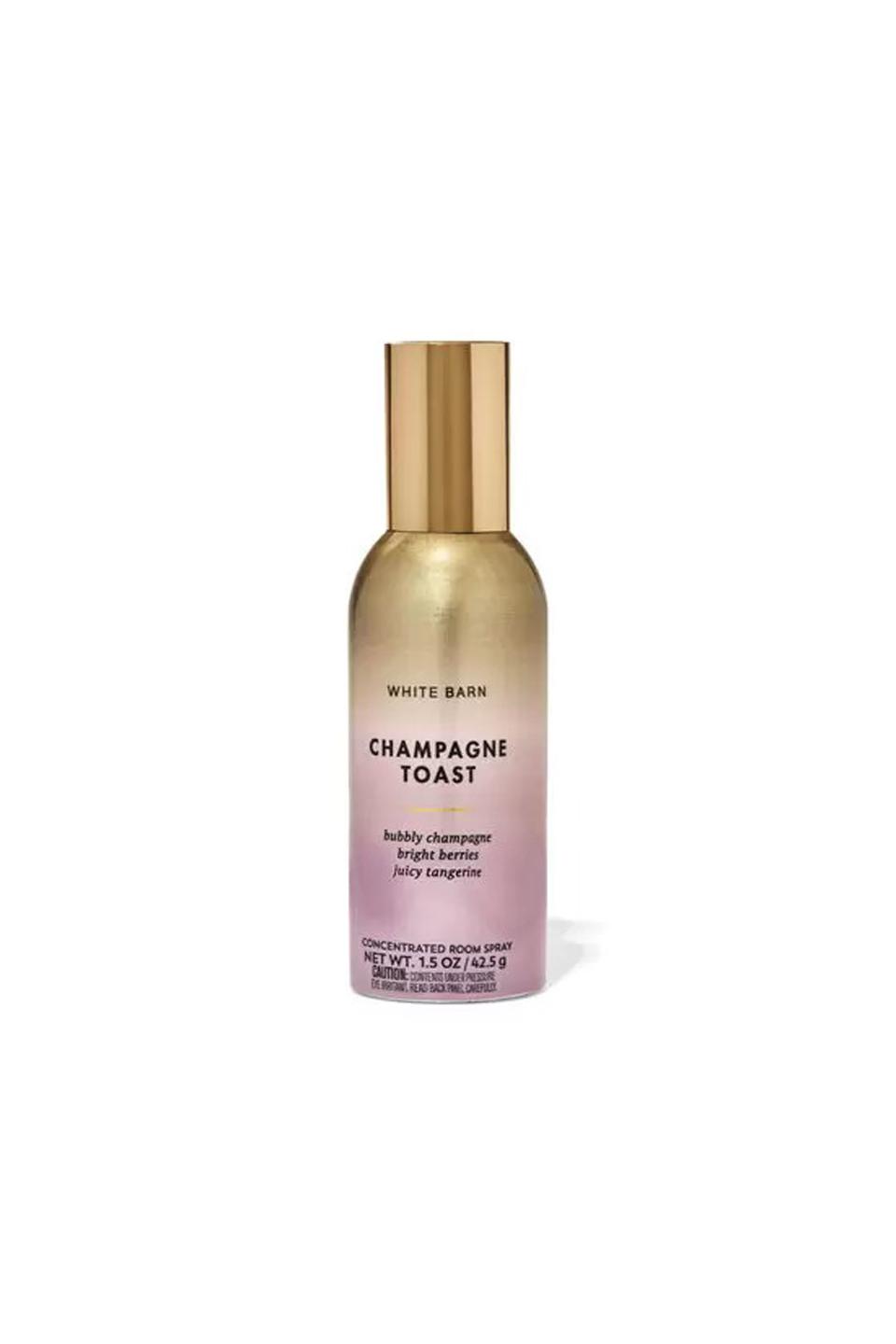 <p><a href="https://go.redirectingat.com?id=74968X1596630&url=https%3A%2F%2Fwww.bathandbodyworks.com%2Fp%2Fchampagne-toast-concentrated-room-spray-026652220.html&sref=https%3A%2F%2Fwww.goodhousekeeping.com%2Fhome-products%2Fg60357659%2Fbest-room-sprays%2F" rel="nofollow noopener" target="_blank" data-ylk="slk:Shop Now;elm:context_link;itc:0;sec:content-canvas" class="link ">Shop Now</a></p><p>Champagne Toast Concentrated Room Spray</p><p>bathandbodyworks.com</p><p>$8.95</p>