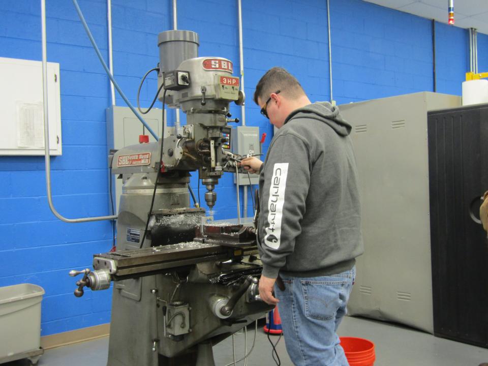 Most students who take the Advance Manufacturing Education course at Tennessee College of Applied Technology pursue a career in the automotive industry, according to instructor Dalton Pelfrey.