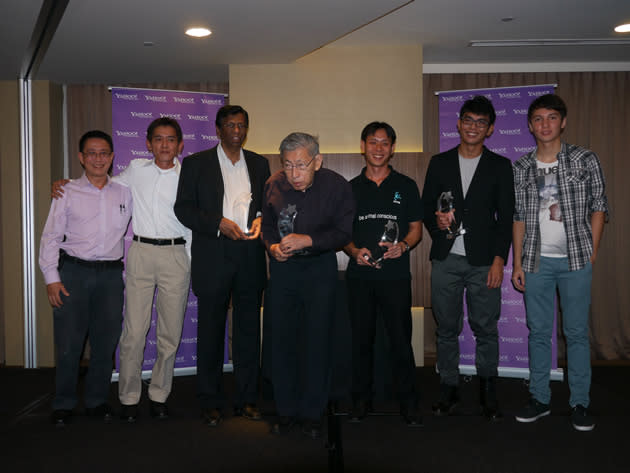 Some of the nominees and winners of the inaugural Yahoo! Singapore 9. (Yahoo! photo/Jeanette Tan)