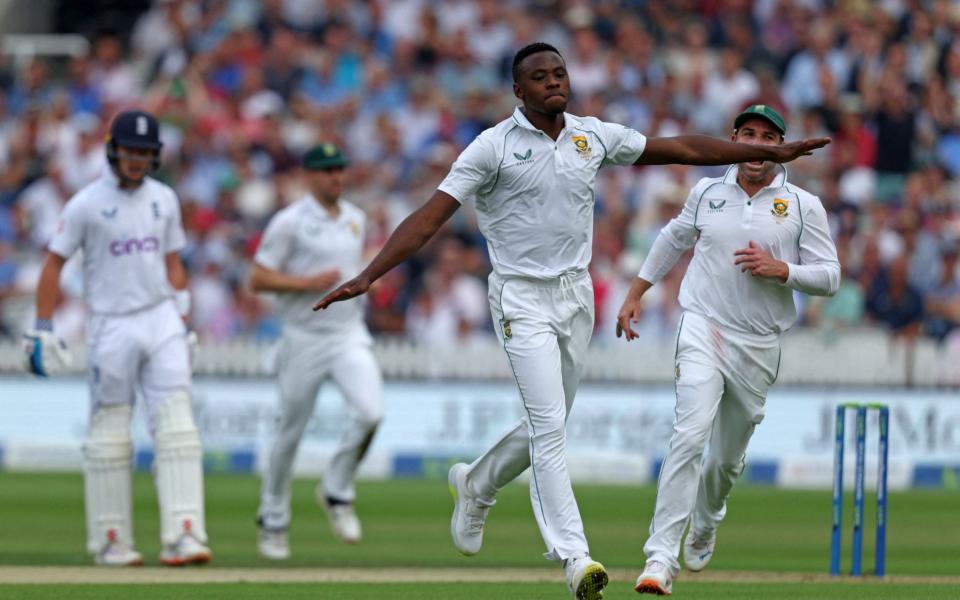 Rabada strike - ADRIAN DENNIS/AFP via Getty Images