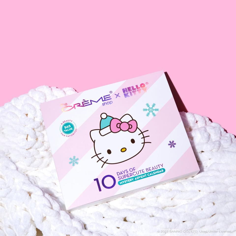 <p><a href="https://www.thecremeshop.com/products/the-creme-shop-x-hello-kitty-10-days-of-supercute-beauty" rel="nofollow noopener" target="_blank" data-ylk="slk:Shop Now;elm:context_link;itc:0;sec:content-canvas" class="link ">Shop Now</a></p><p>x Hello Kitty – 10 Days of Supercute Beauty</p><p>thecremeshop.com</p><p>$50.00</p><span class="copyright">The Crème Shop</span>