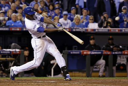 The Royals' 10 runs in Game 6 were their most of the postseason. (AP)