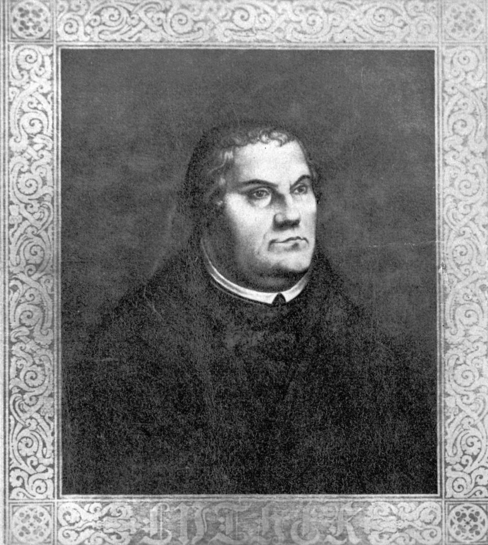 Undated image of Martin Luther, German theologian and Augustinian monk, who started the Protestant Reformation with his "95 Theses."