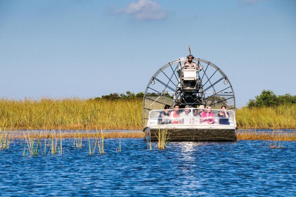 The Everglades are navigable by airboat (Getty Images)