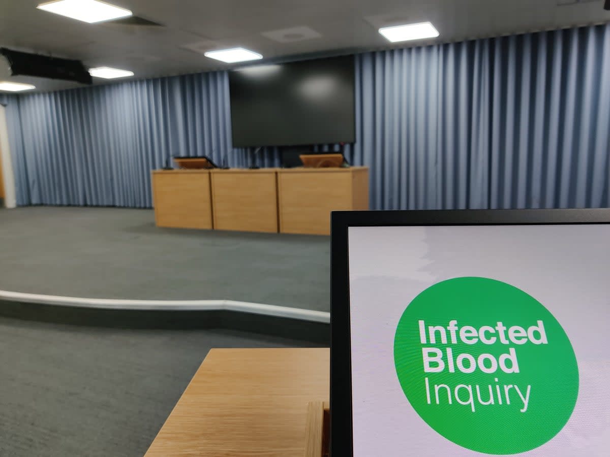 Undated handout photo issued the Infected Blood Inquiry of a general view inside the room where the Infected Blood Inquiry will be held, at Fleetbank House in London. Issue date: Tuesday June 22, 2021. (PA Media)