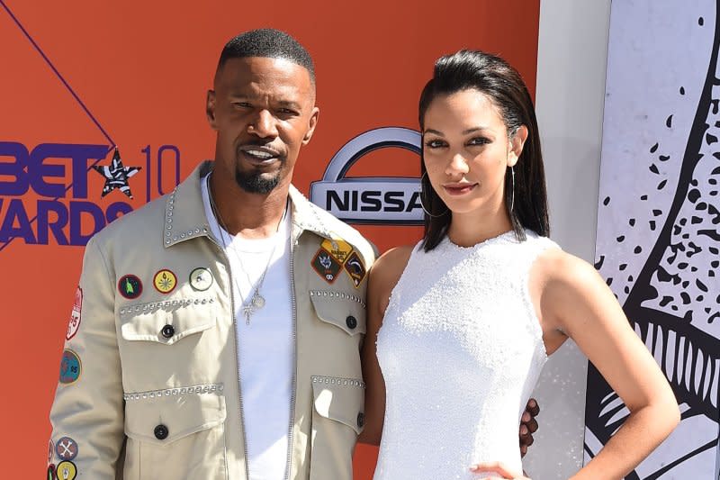 Jamie Foxx (L) and Corinne Foxx attend the BET Awards in 2018. File Photo by Gregg DeGuire/UPI