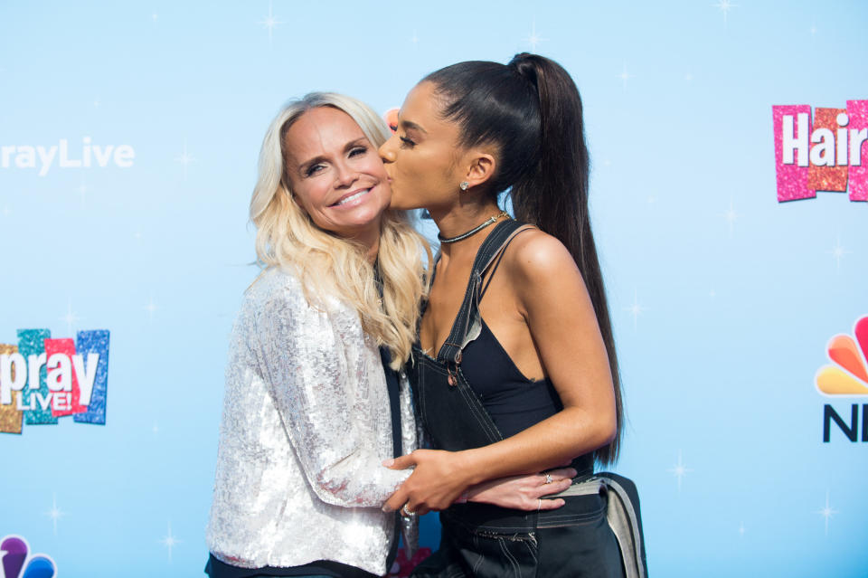 A closeup of Kristin and Ariana