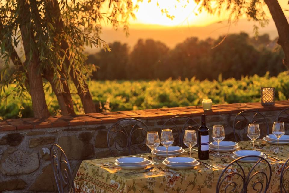 Chianti on tap during walking tours through Tuscan vineyards (Getty Images/iStockphoto)