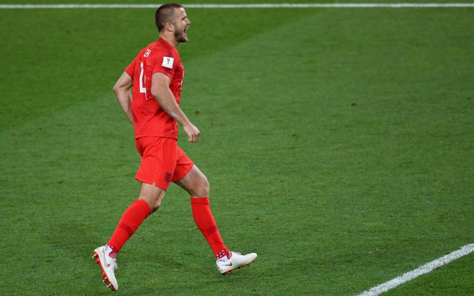 Eric Dier converted the match-winning penalty against Colombia while wearing TRUsox - AFP