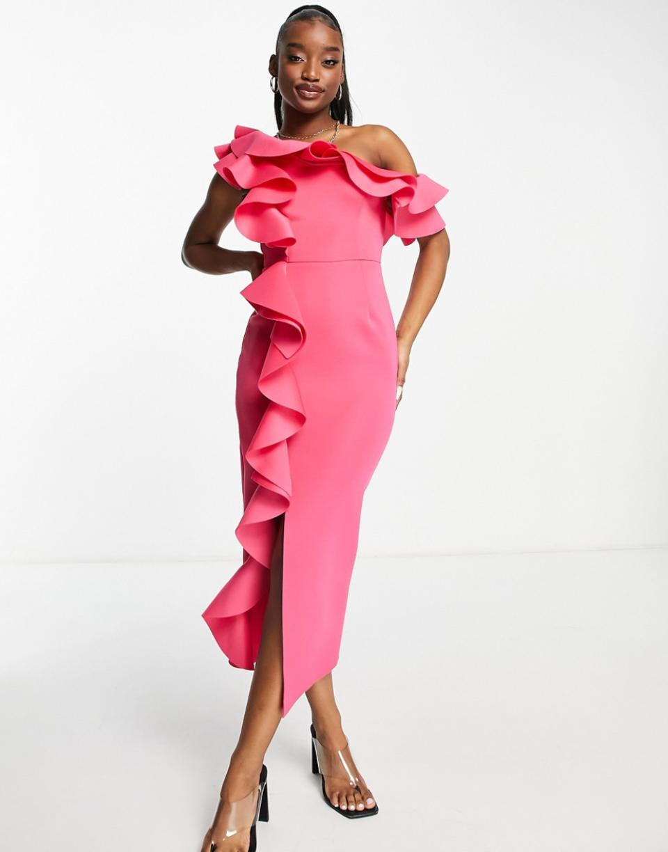 Dresses and gowns are a big part of the Asos collection.