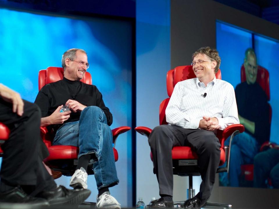 Steve Jobs and Bill Gates