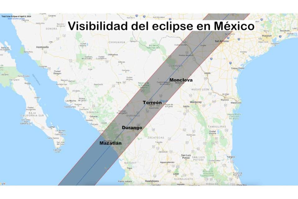eclipse total de sol 2024 visibilidad