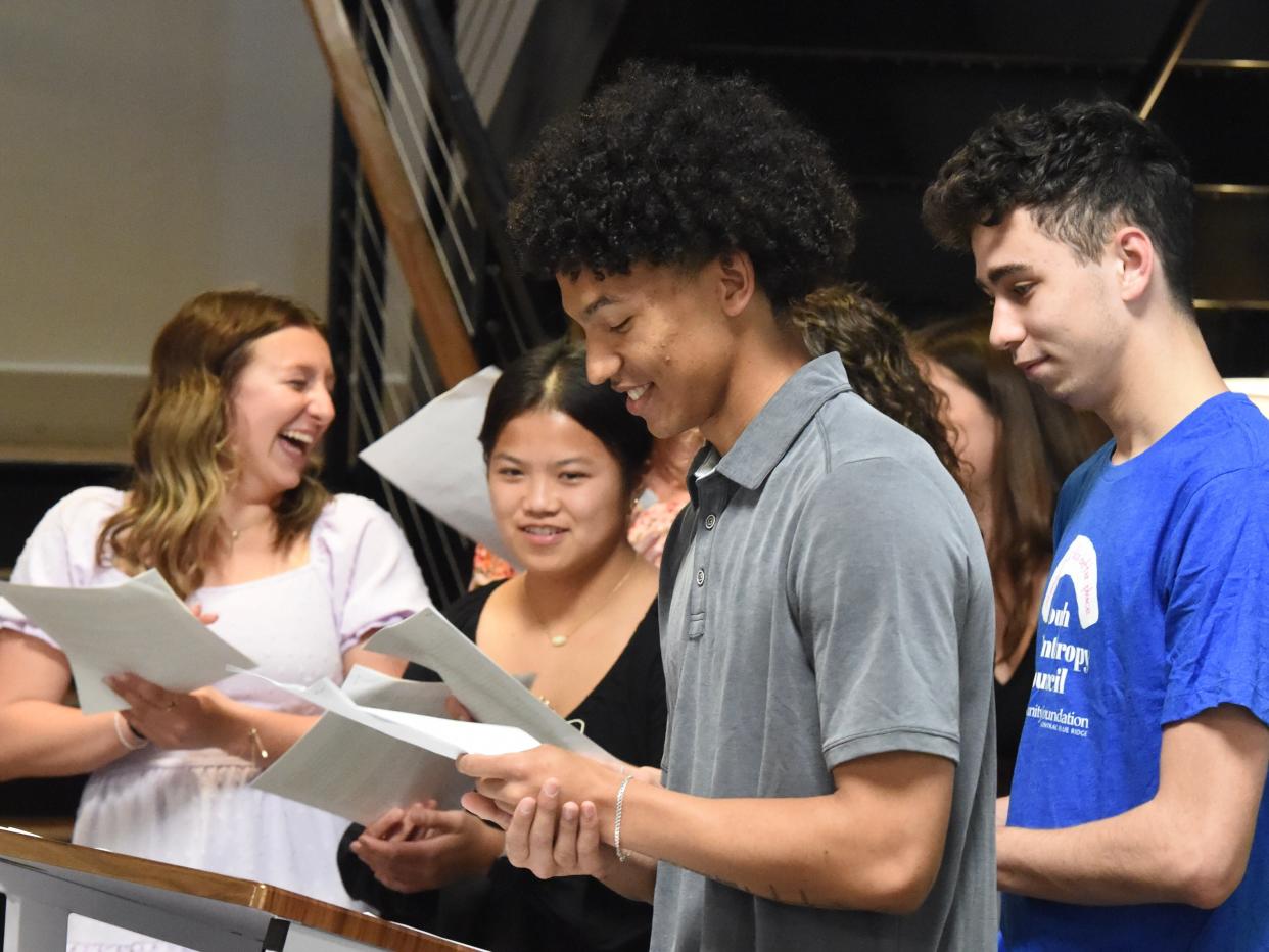 Some of the students who were part of the Community Foundation's Youth Philanthropy Council.