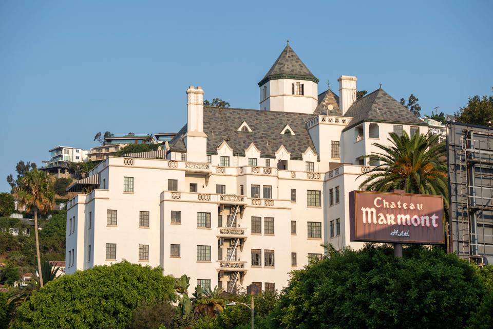 View of Chateau Marmont on Sunset Strip in West Hollywood, Calif.