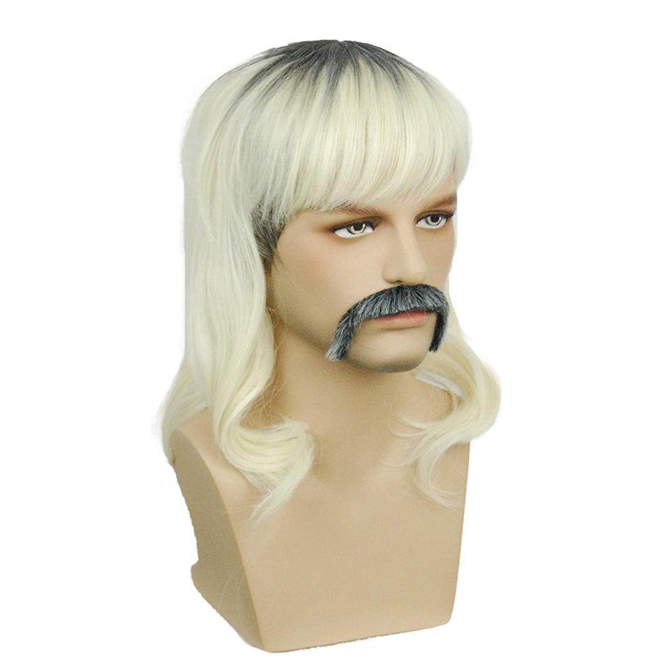 Tiger King Blonde Mullet Wig