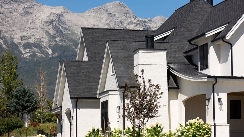 Houses in Alpine, Utah County, on Thursday, Sept. 7, 2023. The Wasatch Front’s most expensive ZIP code is in Alpine.