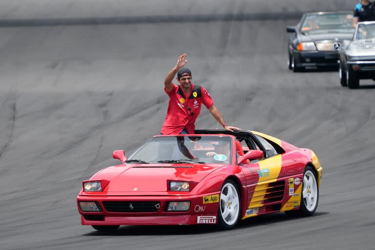 El piloto de Ferrari Charles Leclerc en el Gran Premio de Miami.