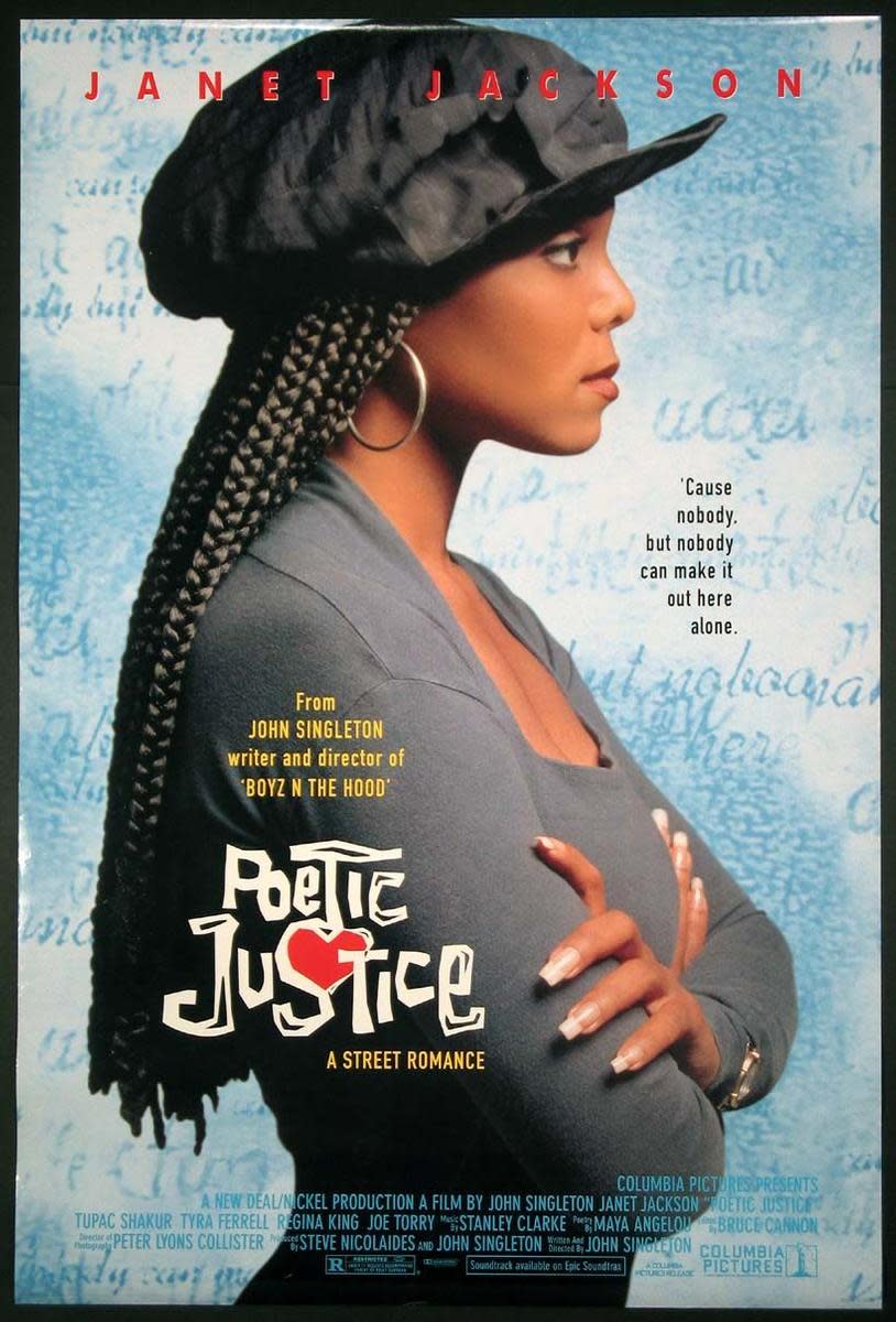 "Poetic Justice," the 1993 film by John Singleton, will be shown at 6:30 p.m. Thursday, Feb. 9 at the Kravis Center in West Palm Beach.