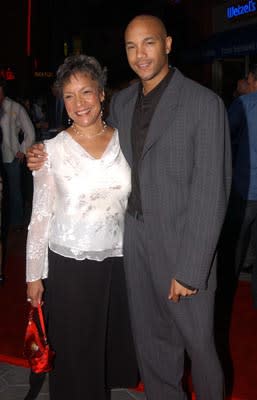 Stephen Bishop and mom at the LA premiere of Universal's The Rundown