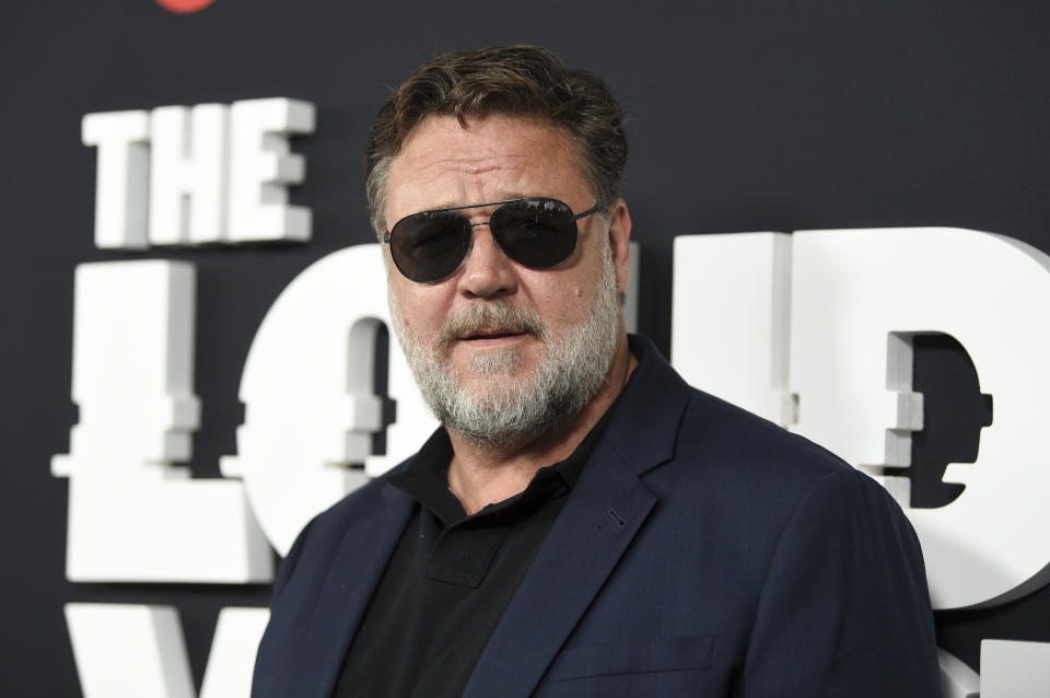 Actor Russell Crowe attends the premiere of the ShowTime limited series 