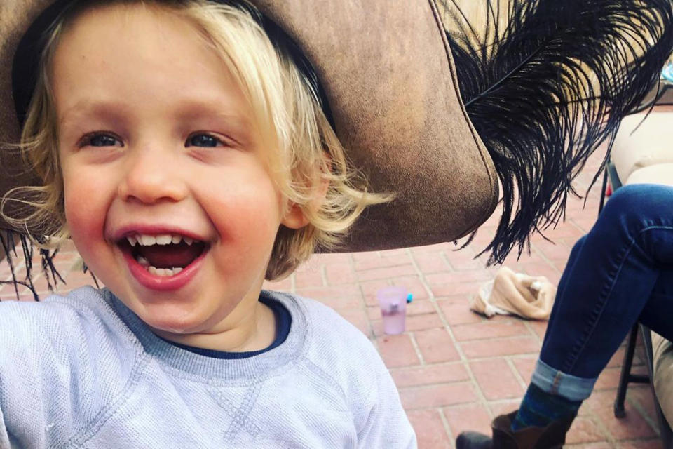 <p>Christine Lakin and Brandon Breault's son <a href="https://people.com/parents/christine-lakin-welcomes-son-baylor-b-first-photo/" rel="nofollow noopener" target="_blank" data-ylk="slk:Baylor;elm:context_link;itc:0;sec:content-canvas" class="link ">Baylor</a> turned 3 on on Sept. 10.</p>