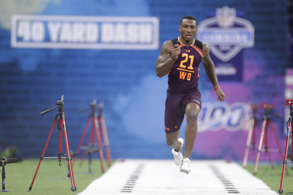 The Kansas City Chiefs drafted speedy Georgia wide receiver Mecole Hardman in the second round on Friday. (AP)