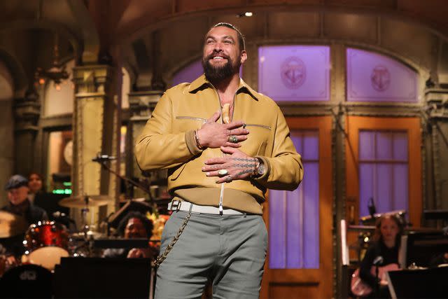 <p>Will Heath/NBC</p> Jason Momoa on 'SNL'