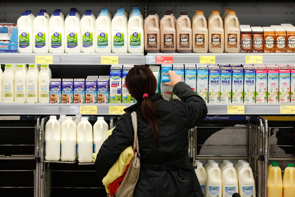 Aldi said it will work with suppliers instead of producers on milk prices. Source: Getty Images (file pic)